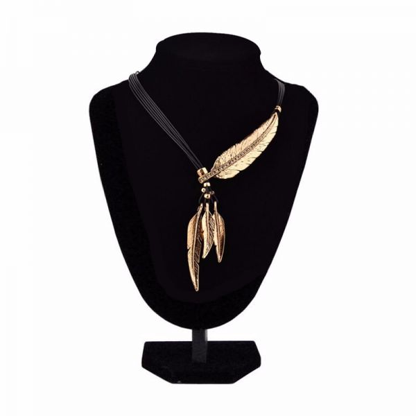 Leaf Feather Necklace