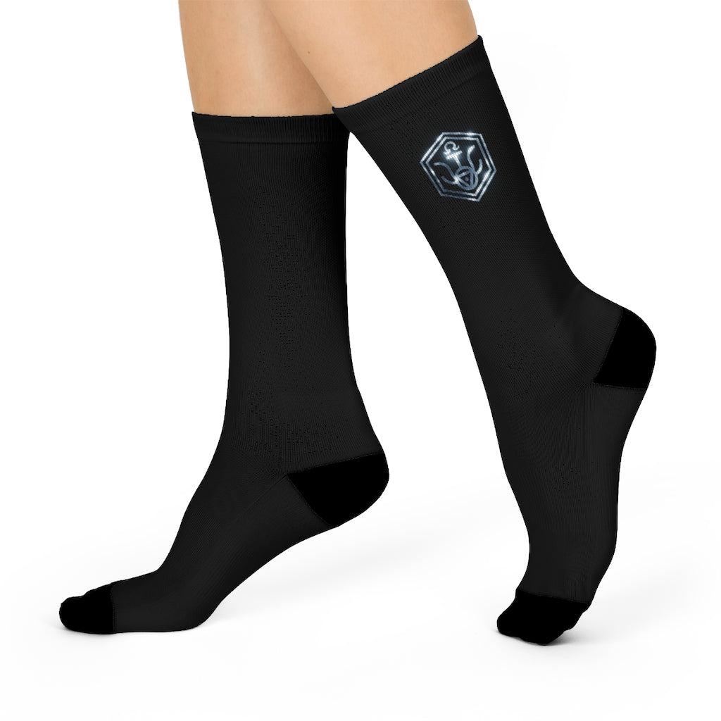 WRWC Signature Black ~ 2022 Mid-Calf Socks - Who R We Collective