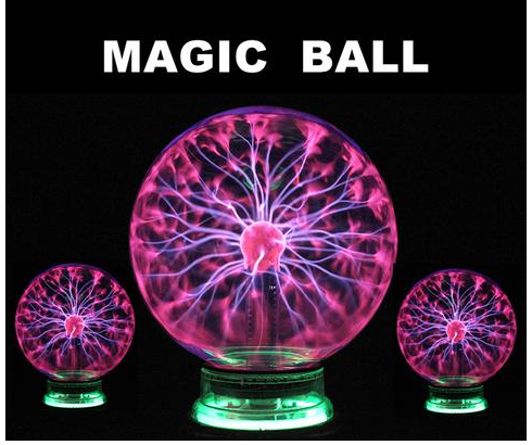 Plasma Lightning Ball Electronic Magic Light Bola de inducción electrostática Bola mágica con música 4 pulgadas 5 pulgadas 6 pulgadas