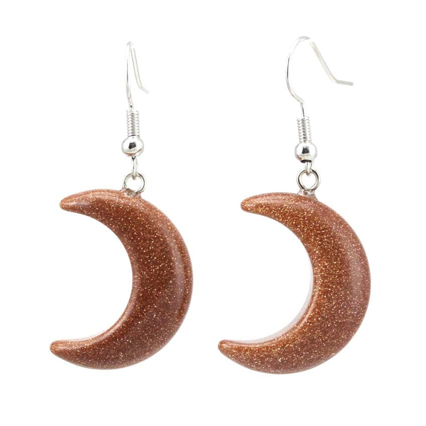 Lunar Crescent Earrings