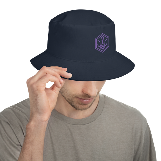 WRWC Everyday ~ Sombrero de pescador con escudo violeta