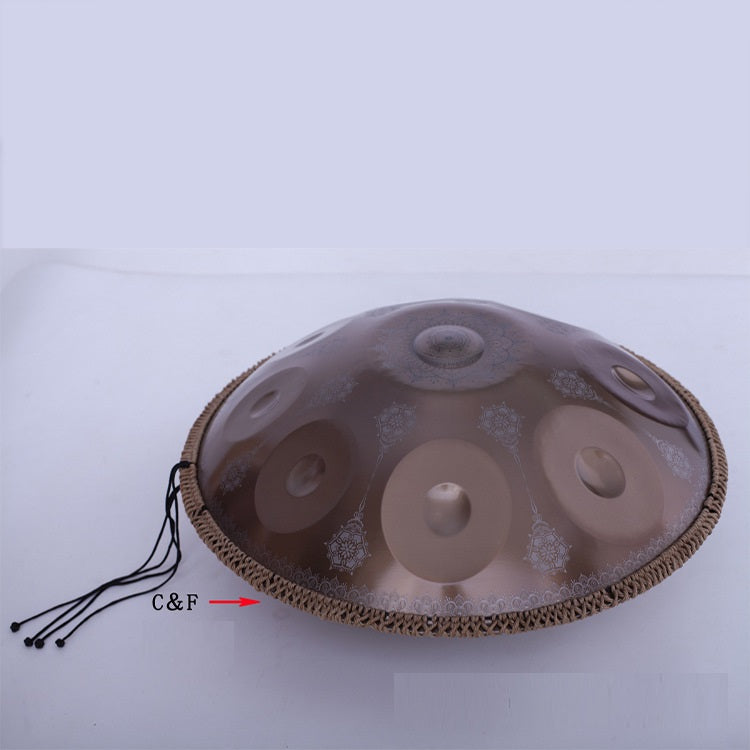 Mandala Engraved Hand Disc Drum