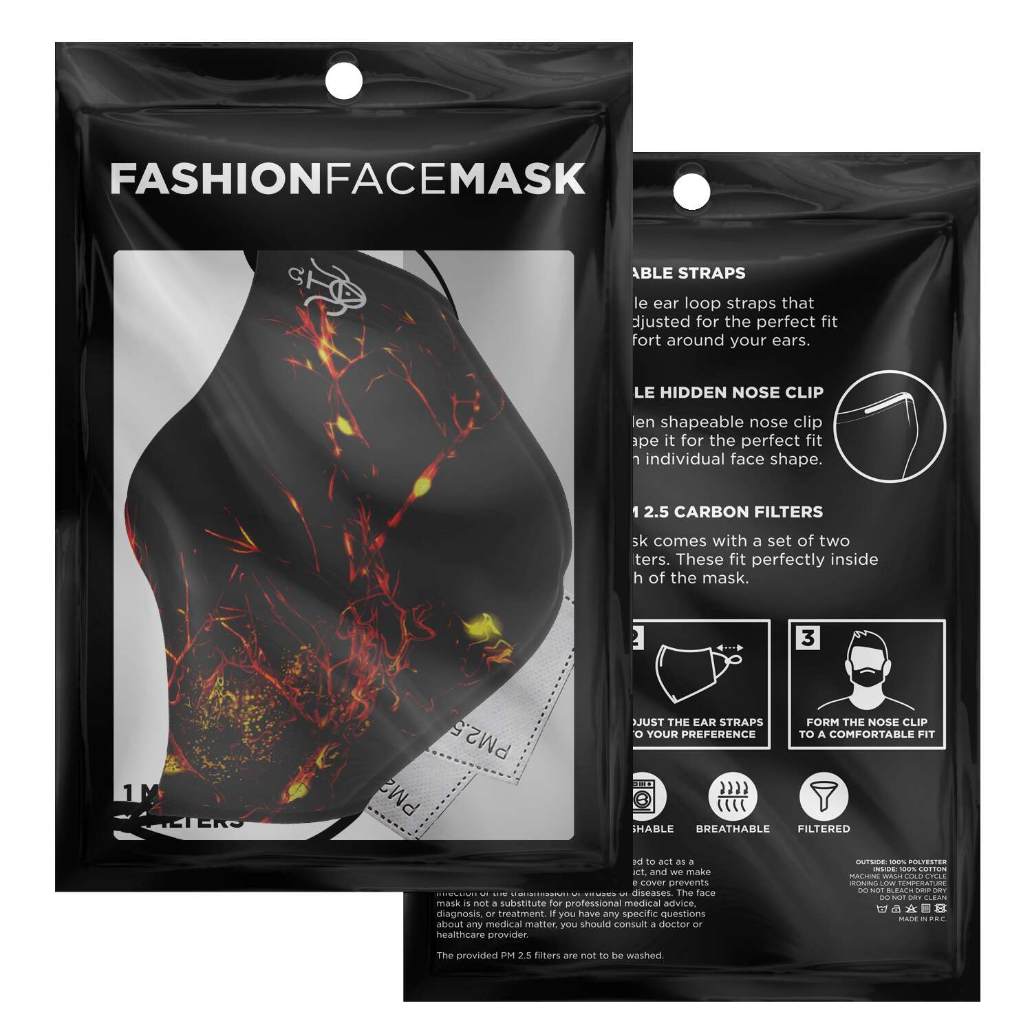 Taiga-zoku  (Prototype Line) "Amber Forest Dreamscape" Facemask - Who R We Collective